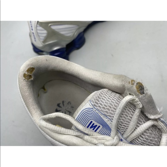 Nike Shox Laser Stability Bridge 313777-111 White/Blue Size 8 2006
